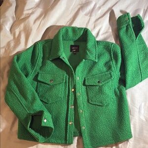 Love Tree Bright Green Pea Coat
